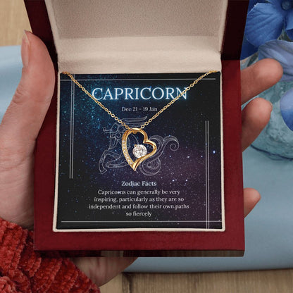 Capricorn Zodiac Forever Love Necklace Template