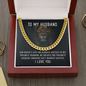 To My Husband - Cuban Link Chain Necklace