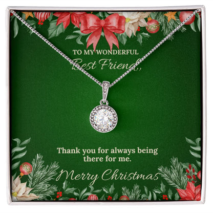 To My Best Friend - Christmas Eternal Hope Necklace (Green)
