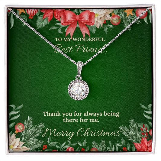 To My Best Friend - Christmas Eternal Hope Necklace (Green)