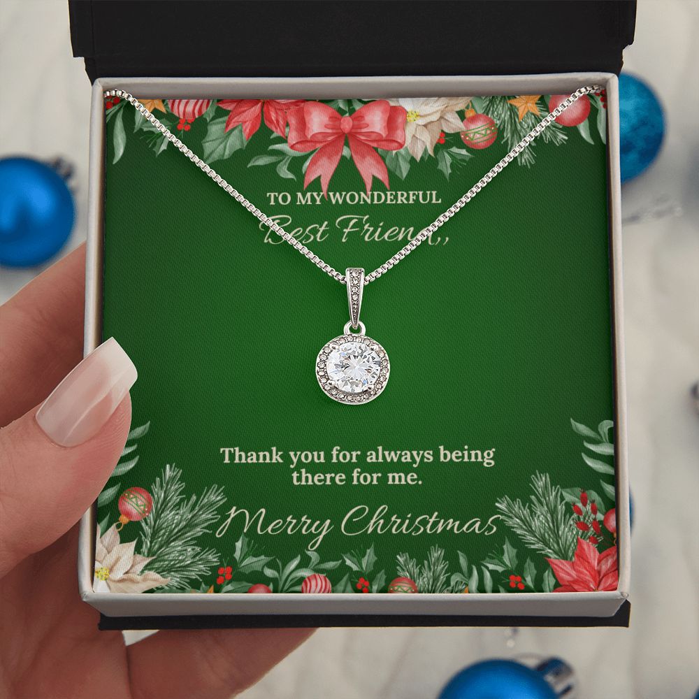 To My Best Friend - Christmas Eternal Hope Necklace (Green)