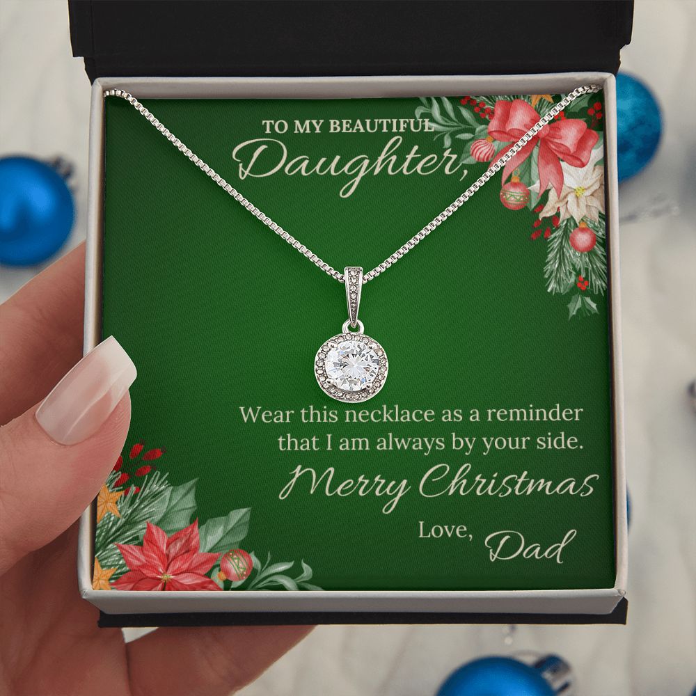 To my beautiful daughter from Dad - Christmas Eternal Hope Necklace