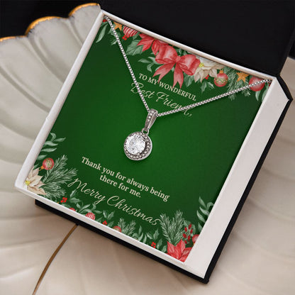 To My Best Friend - Christmas Eternal Hope Necklace (Green)
