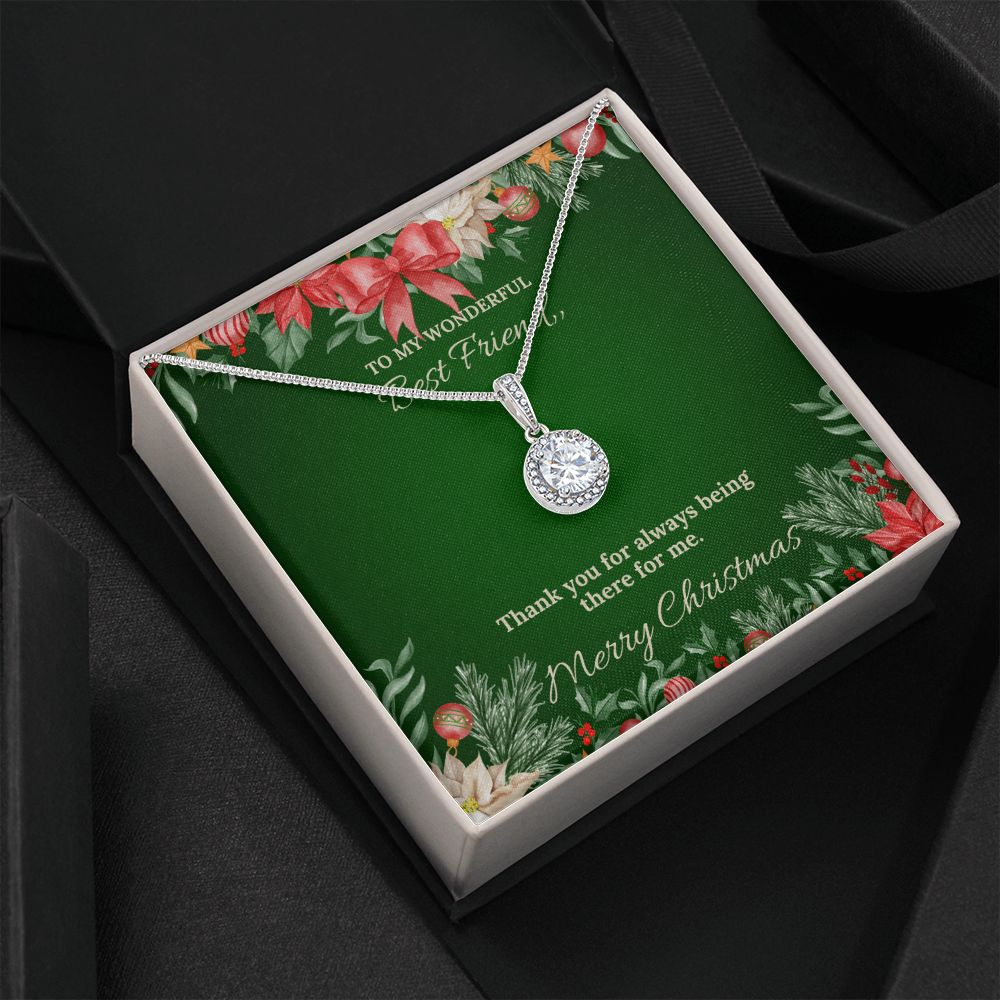 To My Best Friend - Christmas Eternal Hope Necklace (Green)
