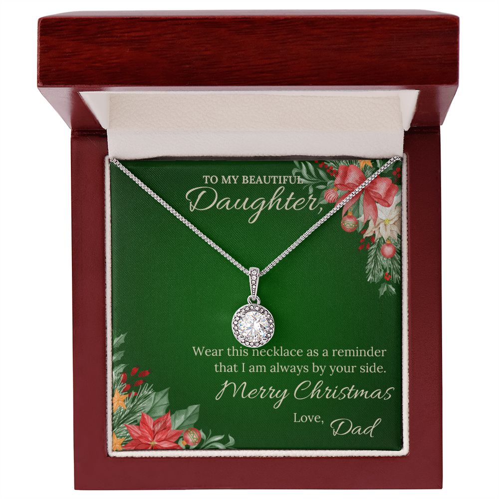 To my beautiful daughter from Dad - Christmas Eternal Hope Necklace