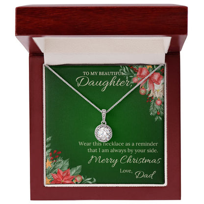 To my beautiful daughter from Dad - Christmas Eternal Hope Necklace