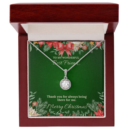 To My Best Friend - Christmas Eternal Hope Necklace (Green)