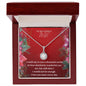 To My Lovely Wife - Christmas Eternal Hope Necklace (Red)