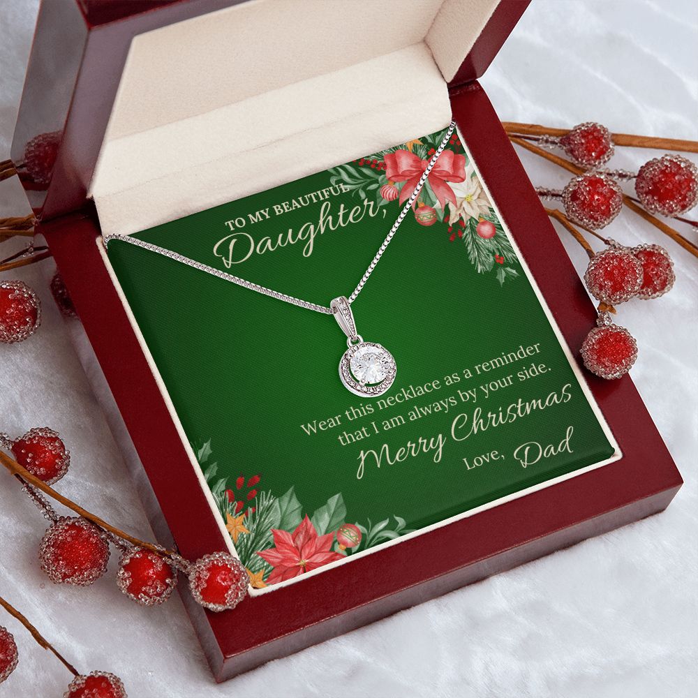 To my beautiful daughter from Dad - Christmas Eternal Hope Necklace