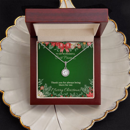 To My Best Friend - Christmas Eternal Hope Necklace (Green)