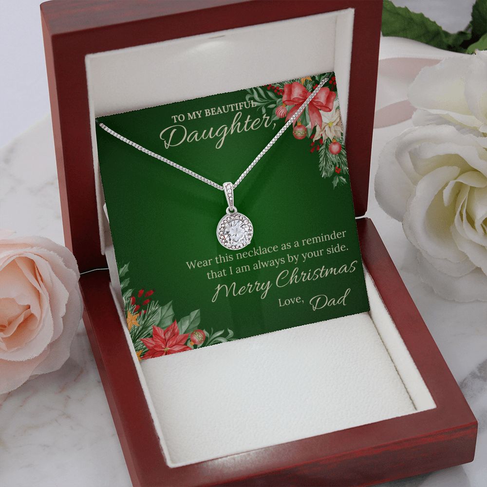 To my beautiful daughter from Dad - Christmas Eternal Hope Necklace