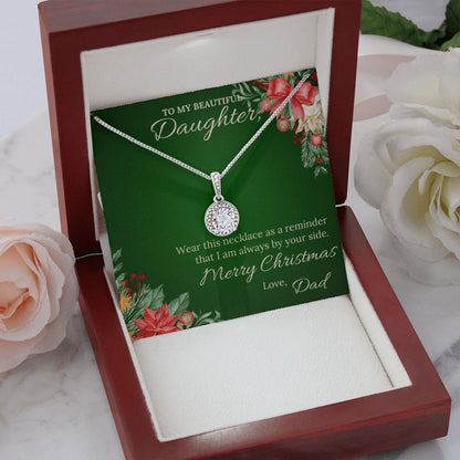 To my beautiful daughter from Dad - Christmas Eternal Hope Necklace