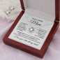 To My Loving Mom - Love Knot Necklace and Earrings Set