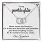 To My Granddaughter From Grandma - Perfect Pair Necklace