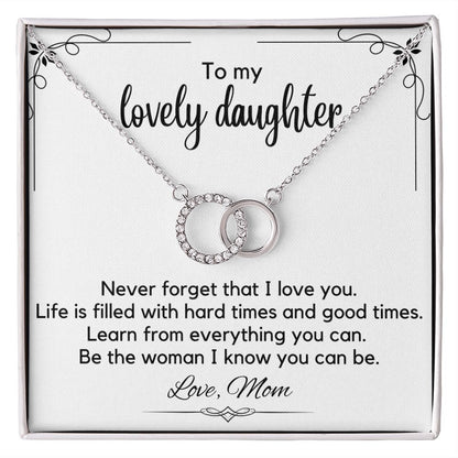 To My Lovely Daughter - Perfect Pair Necklace