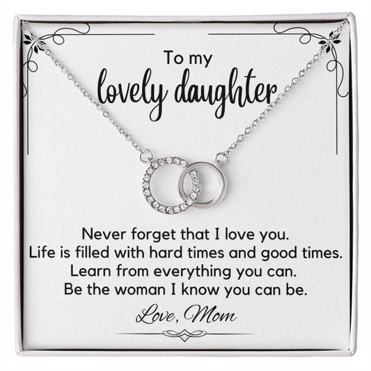 To My Lovely Daughter - Perfect Pair Necklace