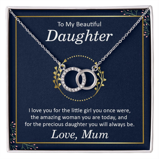 To My Beautiful Daughter - Perfect Pair Necklace