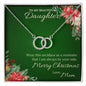 To my beautiful daughter from Mom - Perfect Pair Necklace
