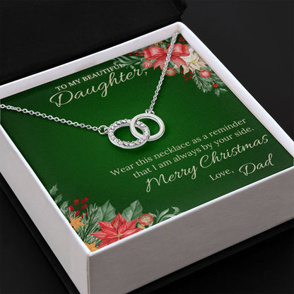 To my beautiful daughter from Dad - Perfect Pair Necklace