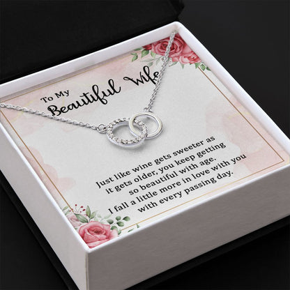 To My Beautiful Wife - Perfect Pair Necklace