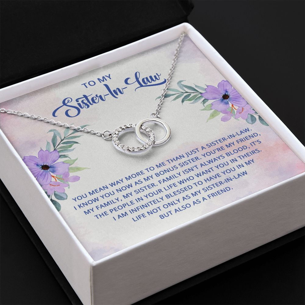 To My Sister-In-Law - Perfect Pair Necklace