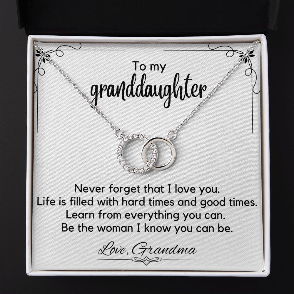To My Granddaughter From Grandma - Perfect Pair Necklace