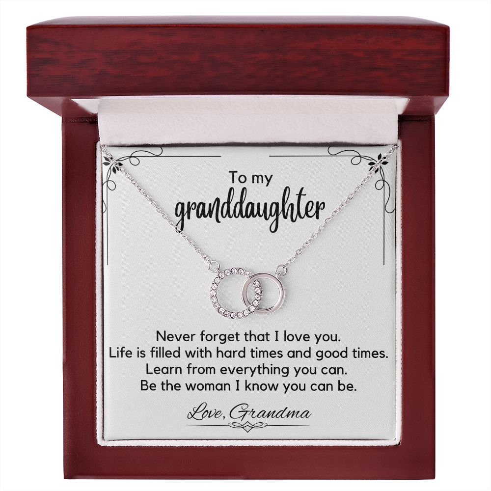 To My Granddaughter From Grandma - Perfect Pair Necklace