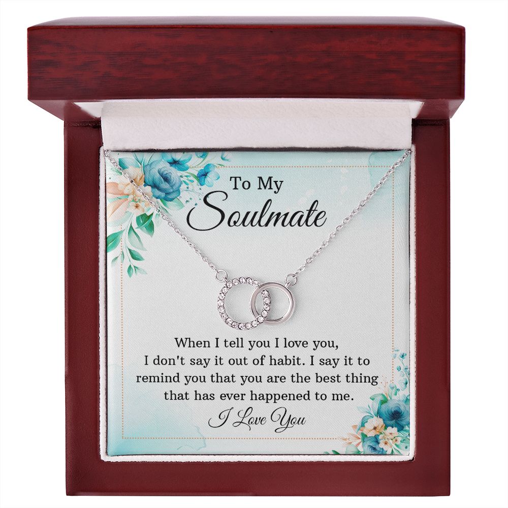 To My Soulmate - Perfect Pair Necklace