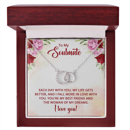 To My Soulmate - Perfect Pair Necklace