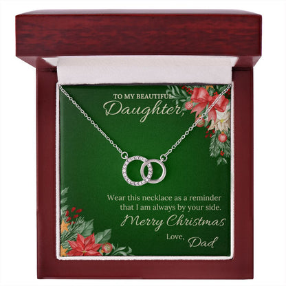 To my beautiful daughter from Dad - Perfect Pair Necklace