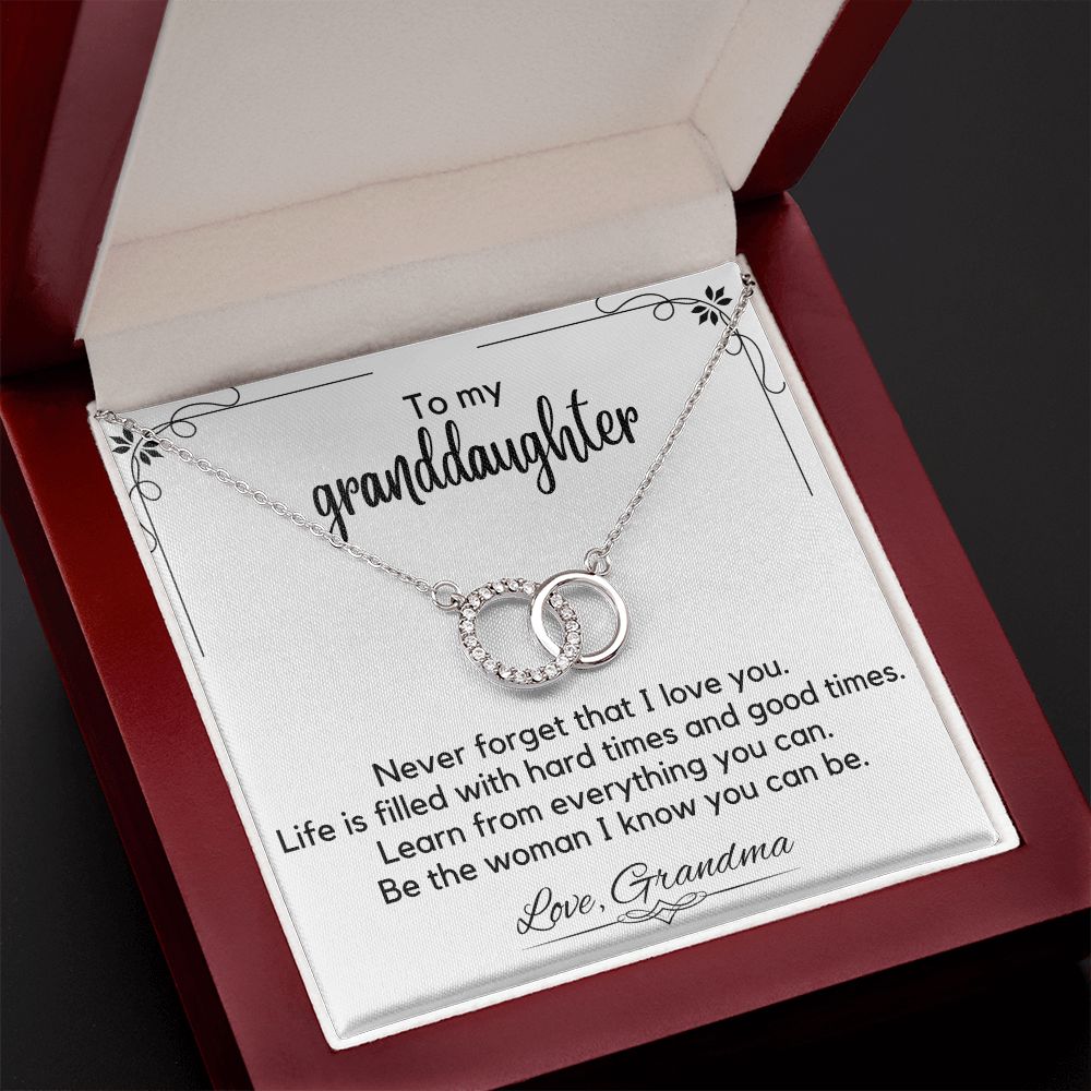 To My Granddaughter From Grandma - Perfect Pair Necklace