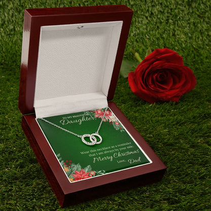 To my beautiful daughter from Dad - Perfect Pair Necklace
