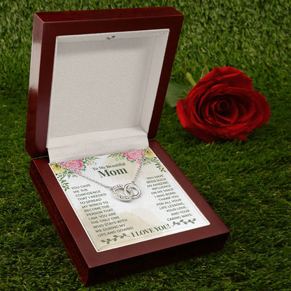To My Beautiful Mom - Perfect Pair Necklace