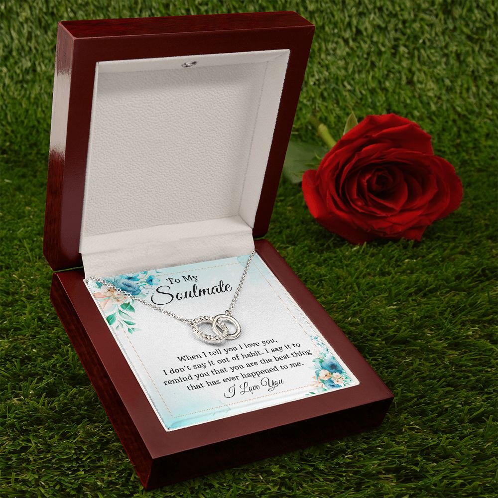 To My Soulmate - Perfect Pair Necklace