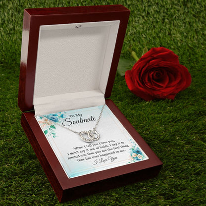 To My Soulmate - Perfect Pair Necklace