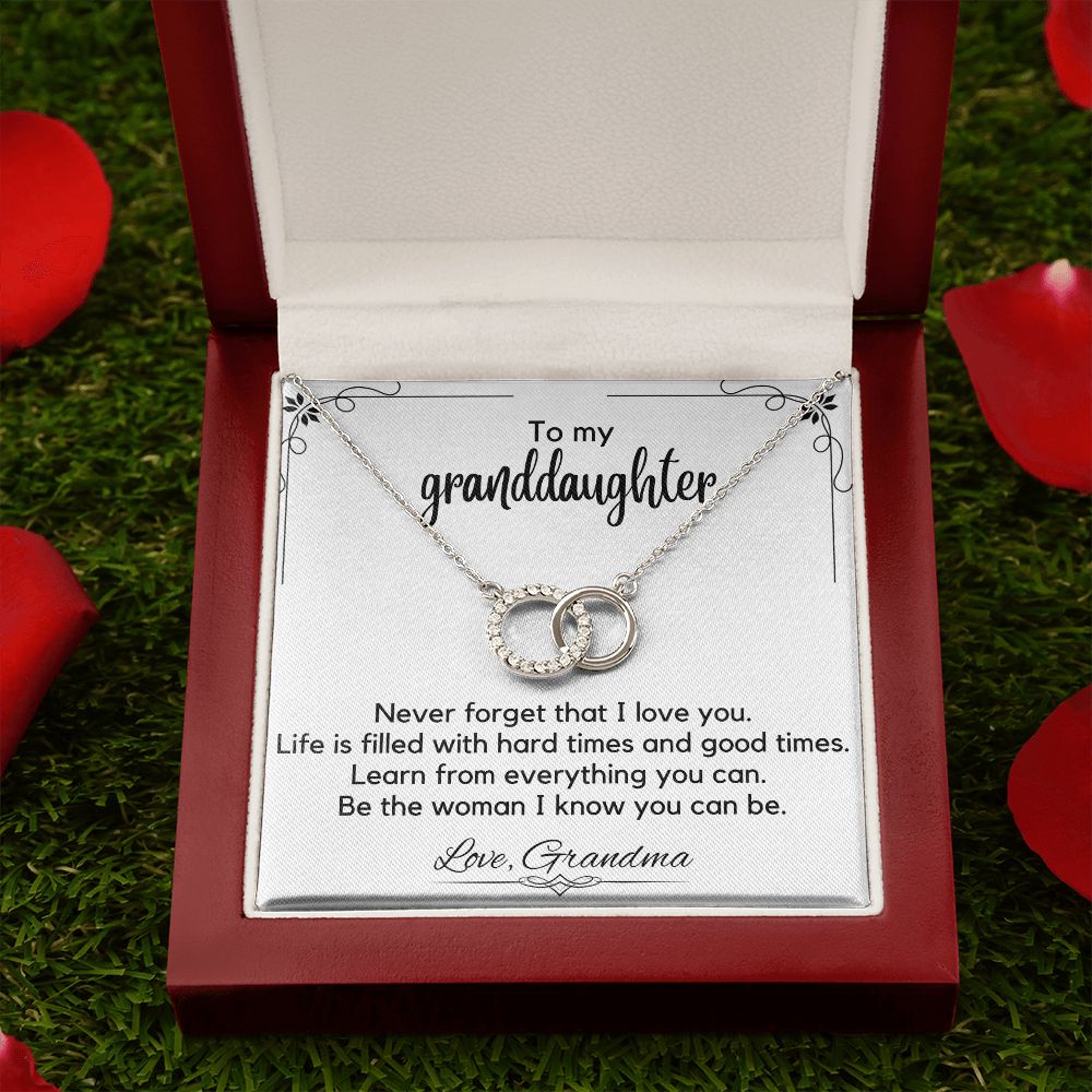To My Granddaughter From Grandma - Perfect Pair Necklace