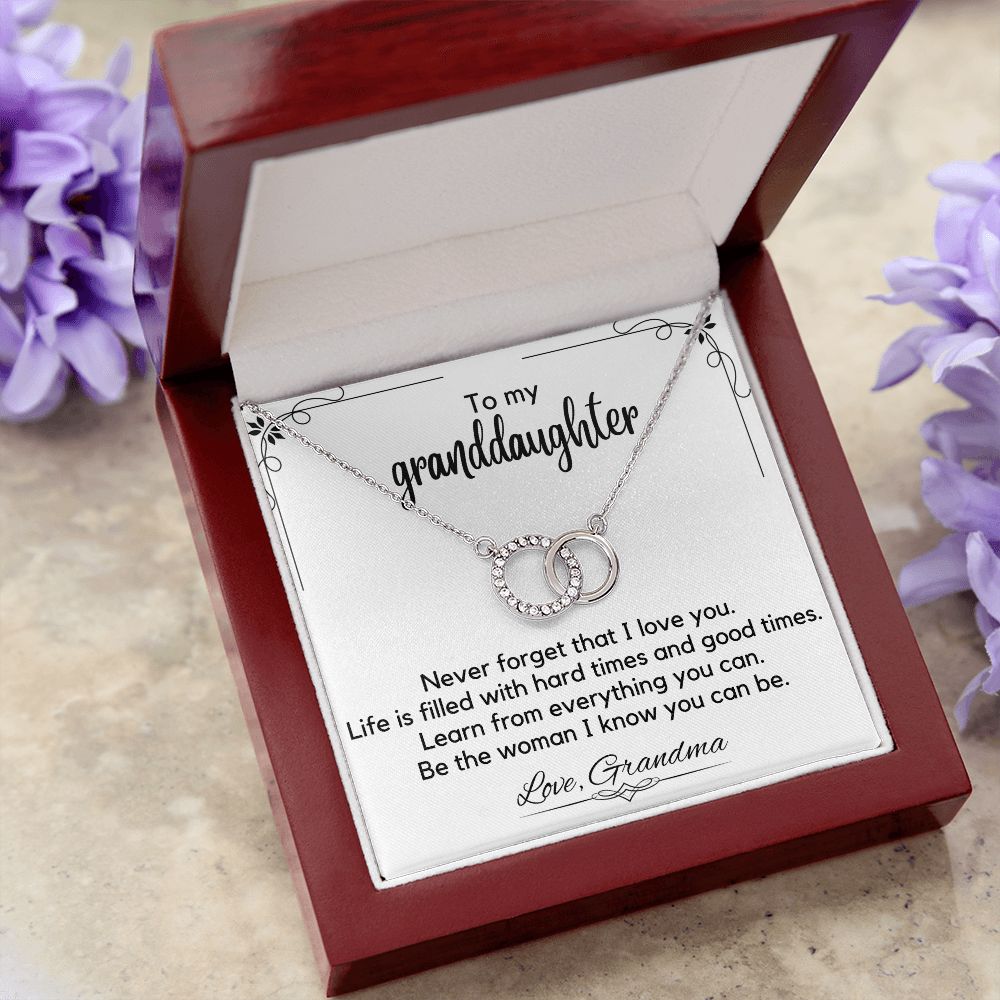 To My Granddaughter From Grandma - Perfect Pair Necklace