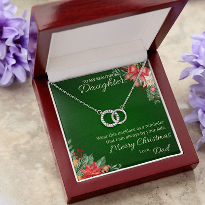 To my beautiful daughter from Dad - Perfect Pair Necklace