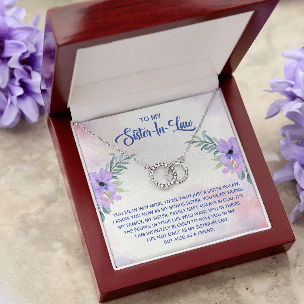 To My Sister-In-Law - Perfect Pair Necklace