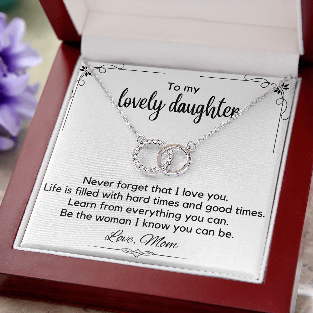 To My Lovely Daughter - Perfect Pair Necklace