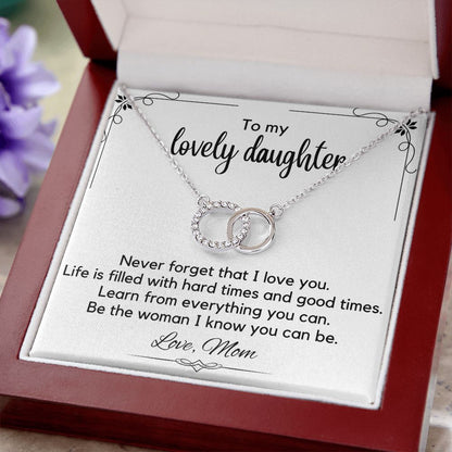 To My Lovely Daughter - Perfect Pair Necklace