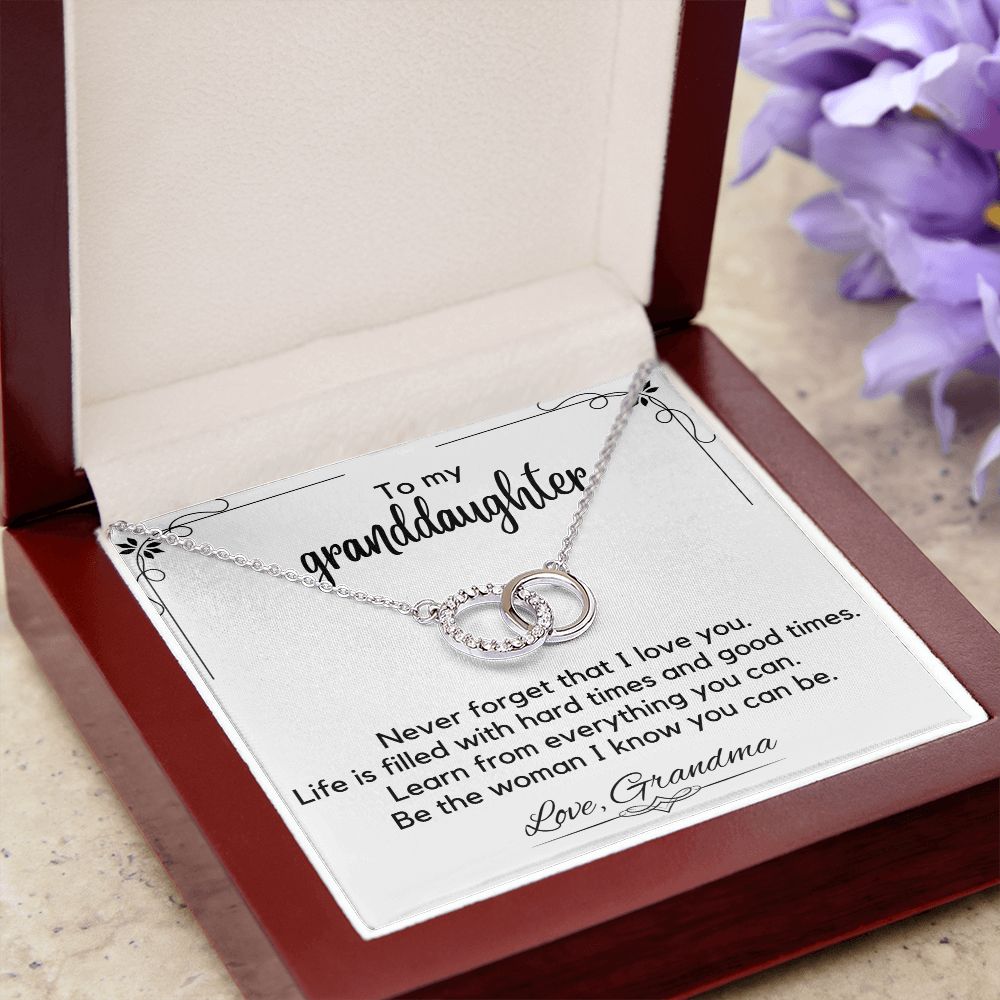To My Granddaughter From Grandma - Perfect Pair Necklace