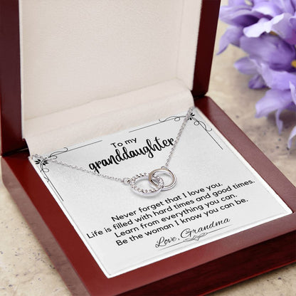 To My Granddaughter From Grandma - Perfect Pair Necklace