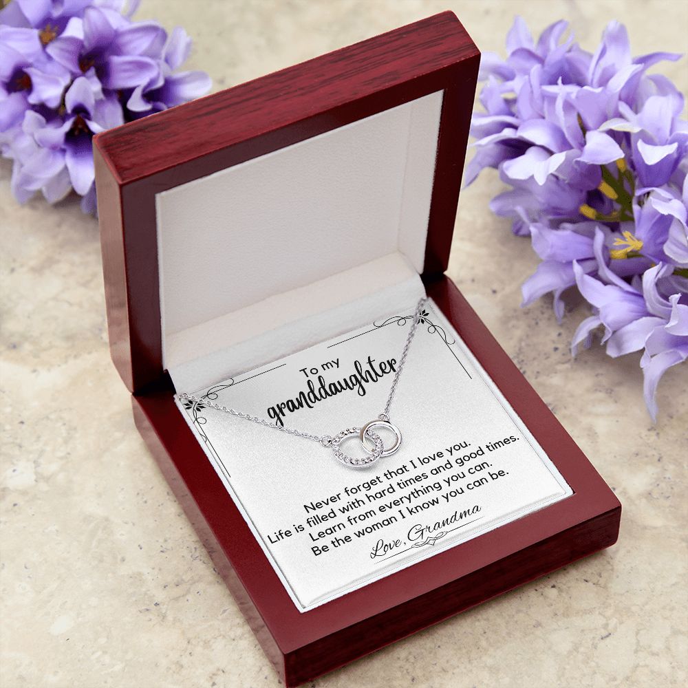 To My Granddaughter From Grandma - Perfect Pair Necklace