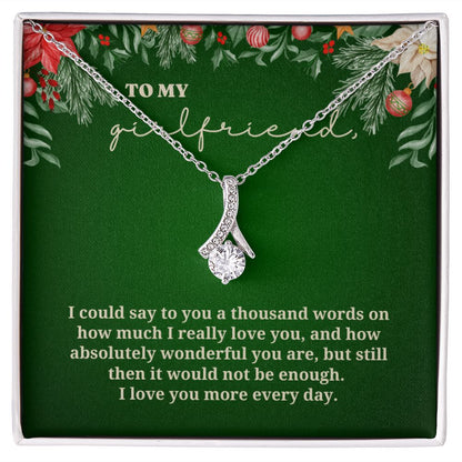 To My Girlfriend - Christmas Alluring Beauty Necklace