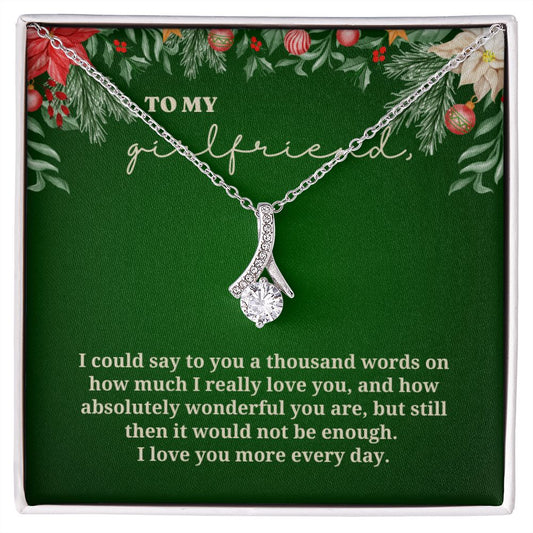 To My Girlfriend - Christmas Alluring Beauty Necklace