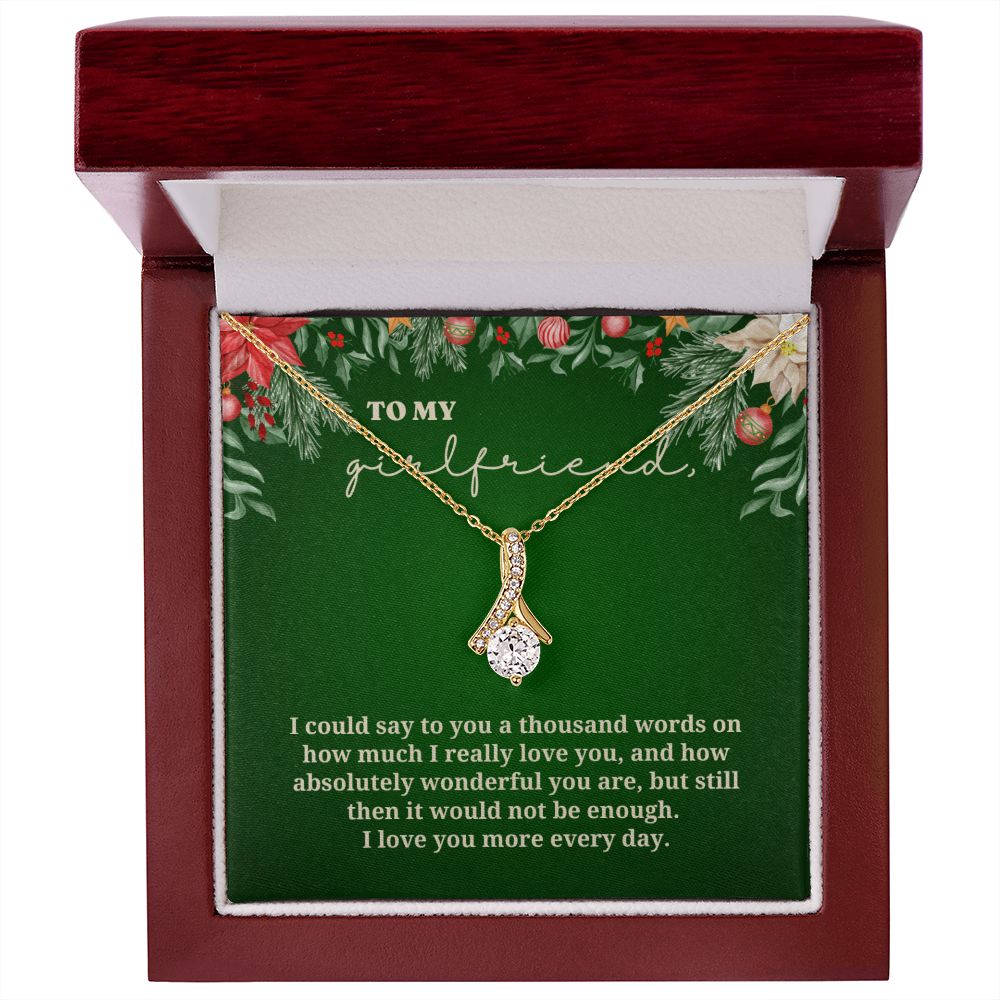 To My Girlfriend - Christmas Alluring Beauty Necklace