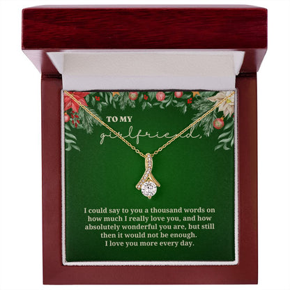 To My Girlfriend - Christmas Alluring Beauty Necklace