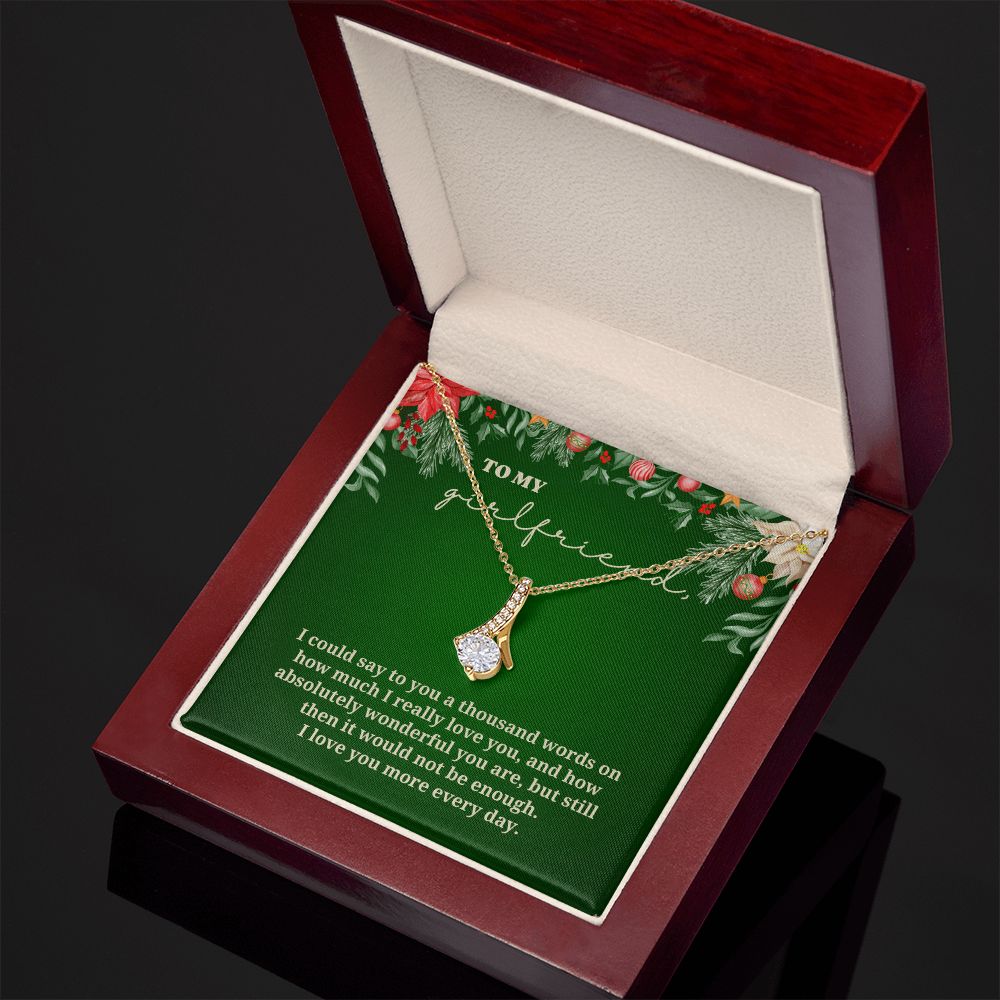 To My Girlfriend - Christmas Alluring Beauty Necklace