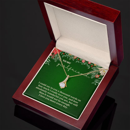 To My Girlfriend - Christmas Alluring Beauty Necklace